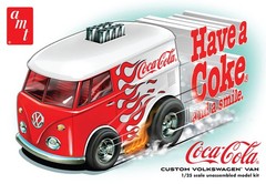 AMT 1/25 VW Van Coca‑Cola Show Rod Model Kit AMT1518 Chrome Parts