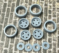 Resin 20 Inch: “AMG Mercedes Monoblock Aero 3” Model car Wheels/Tires 1/24 1/25