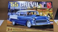 1955 Chevy Bel Air 1/25 scale DECALS & INSTRUCTIONS NEW Model Kit PARTS AMT