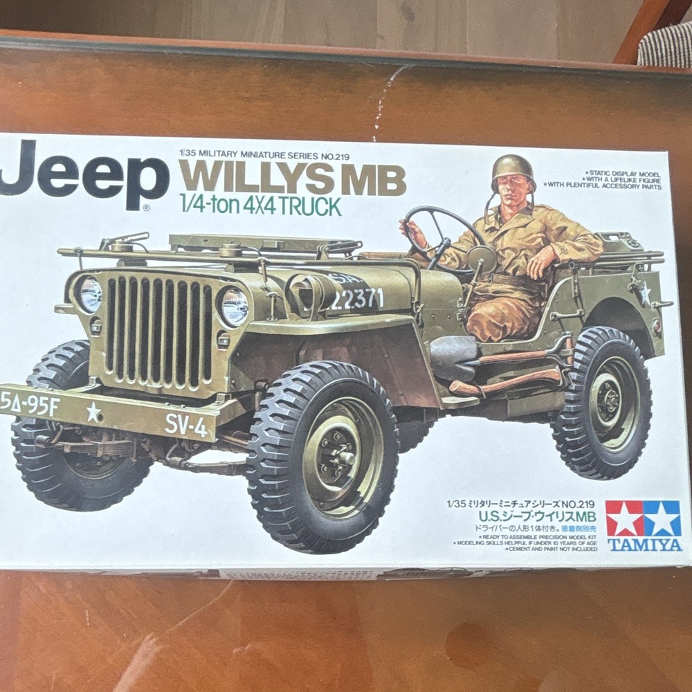 Tamiya Jeep Willys MB 1/4-ton 4×4 Truck Model Kit 1:35 MPN 35219
