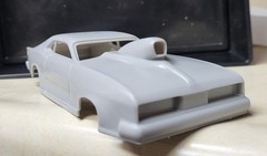 1/24 scale resin 3d printed 1970 Duster Pro Mod drag body model slot car