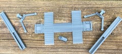 1/24 Scale 2 Post Automotive Lift Kit Diorama Garage Parts FDM Model
