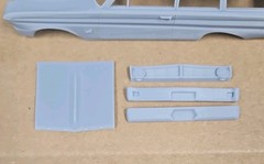 ABS-LIKE RESIN 3D PRINTED 1/25 1965 FORD FALCON STATION WAGON BODY SEPARATE HOOD