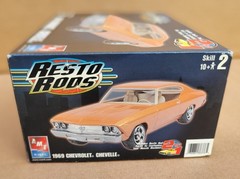 AMT Resto Rods 1969 Chevrolet Chevelle 2n’1 Open All Parts Sealed 1:25 Kit 38376