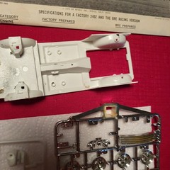 Revell Pete Brock BRE Datsun 260Z H-1402 Model Kit Open Box Partially Started