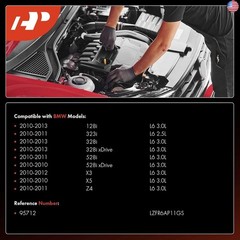 A-Premium Iridium Platinum Spark Plugs Compatible with BMW 323i 2010-2011, 328i