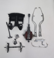 1957 Ferrari Testa Rossa Le Mans DieCast Metal Kit #7007, Bburago (1983) Parts