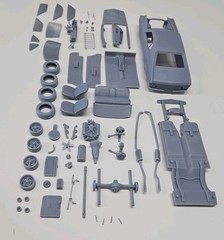 ABS-LIKE RESIN 3D PRINTED 1/16 1968 AMC JAVELIN FULL KIT