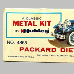 Hubley Packard Dietrich Conv. Victoria 1:22 Metal Kit Unassembled Model