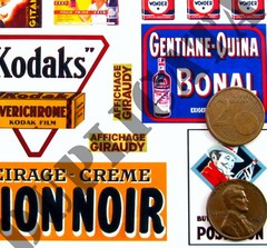 Diorama – 1/35 French Advertisement Posters, Various Sizes #2 – WW2 (2 sheets)