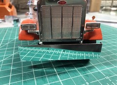 Model Truck Polished Aluminum Bent End Bumper 1/25 Scale Peterbilt, Kenworth