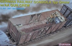 Dragon DML 1/35 GMN RAILWAY GONDOLA TYP OMMR w/AA Gun Crew #6086 📌USA📌