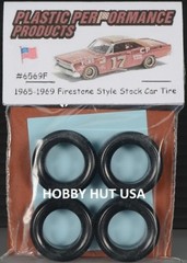 #6569F – 1965-1969 Firestone Style 10″ Stock Car Tires – PPP – 1/25 Scale – L@@K