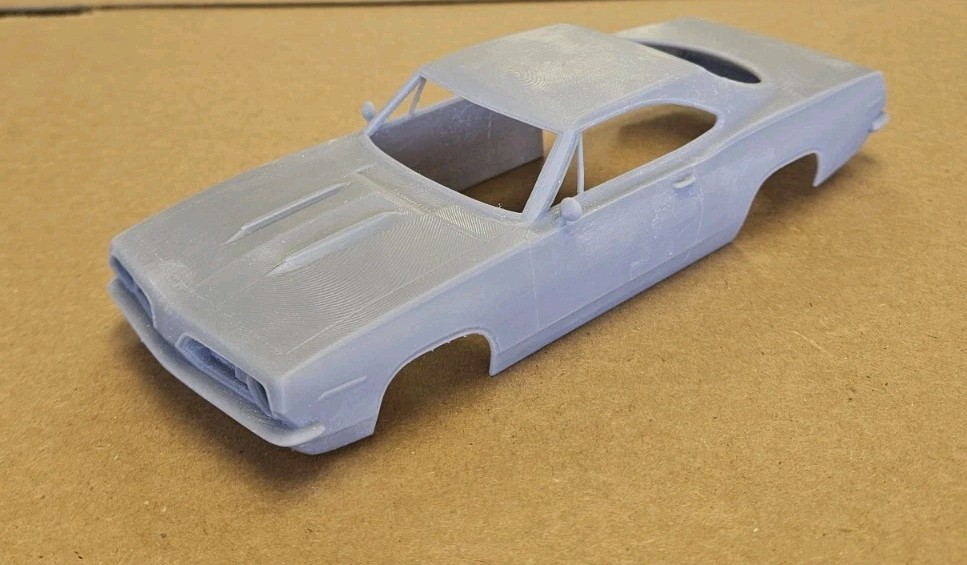 ABS-LIKE RESIN 3D PRINTED 1/25 1967 PLYMOUITH BARRACUDA COUPE BODY