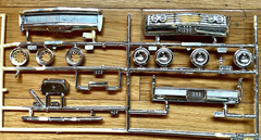 Vintage Model Car Chrome Parts Lot Sprues Trees Original Bags AMT MPC Monogram