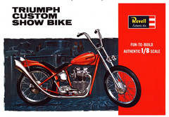 Revell H-1230 Triumph Custom Show Bike Parts Kit Bash Chrome Oil Tank Cap