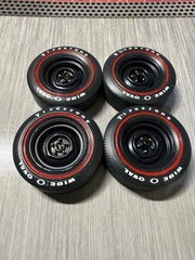 Mopar Steelies With Redline Tires 1/25th Scale 3d Printed