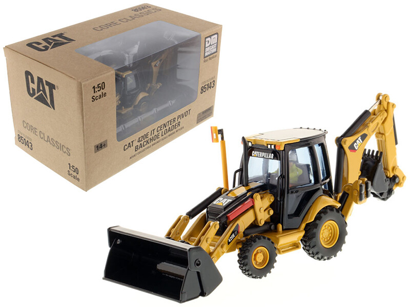 Diecast Masters 85143C CAT Caterpillar 420E Center Pivot Backhoe Loader 1/50