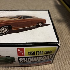 AMT 1950 FORD CONVERTIBLE SHOWBOAT 1/25 SCALE CUSTOMIZING KIT Never Built