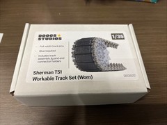 1/35 Doogs Studios #135012 Sherman T51 Worn Workable Track Set 3D Printed