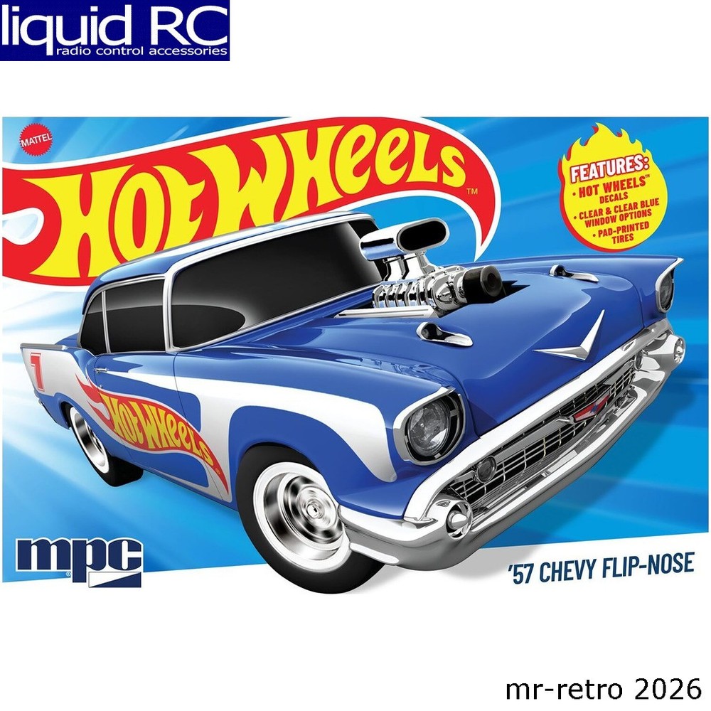 MPC 1031 1/25 1957 Chevy Sedan Flip Nose Hot Wheels Plastic Model Kit