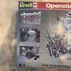 1985 Revell Operating Visible Turbo Engine Model Kit #8879 SEALED Box!