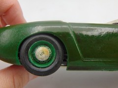 Vintage Model Car Metal 5 1/2″ Long Built 1960’s Austin Healey Sprite Green