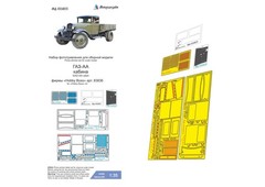 Detail 1:35 PE Set Cabin for scale model GAZ AA Hobby Boss