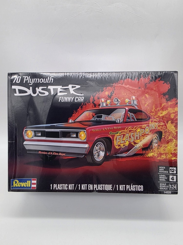 Revell 1970 Plymouth Duster Funny Car 1:24 Scale Plastic Model Kit 14528 SEALED