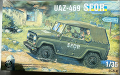 UAZ-469 Ukrainian Jeep in SFOR Operation Bosnia – Military Wheels – 1/35 scale