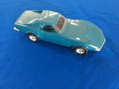 AMT Ertl 1970 CEVROLET CORVETTE LT-1 Mulsanne Blue Plastic PROMO Model Reissue