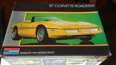 Monogram 1987 Corvette Roadster Pace Car Model Unbuilt 1:24