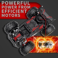1/12 RC Crawler MN128 RC Jeep Remote Control Vehicle Ready Set W/ 3 pack Battery