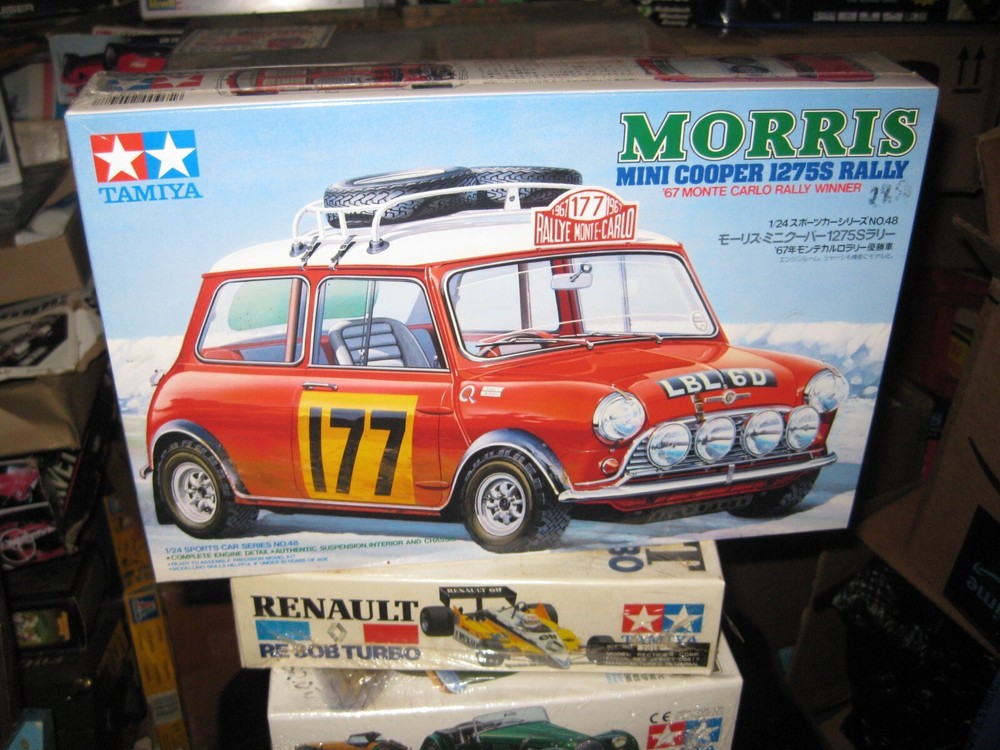 Sealed Morris Mini Cooper 1275S Rally by Tamiya in 1/24 scale from 1984