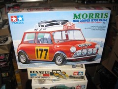 Sealed Morris Mini Cooper 1275S Rally by Tamiya in 1/24 scale from 1984