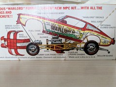 SUPER RARE! *ORIGINAL VINTAGE MPC WARLORD CAMARO FUNNY CAR KIT *SEALED-BAGS!