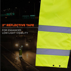 Glowear 8916 Men’S 5XL Lime Lightweight Hi-Vis Class E Rain Pants