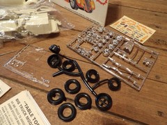 Vintage AMT 1930’s FORD Coupe Roaster Street Rod Car Model Kit – JUNKYARD PARTS!