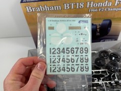 Ebbro 1966 Brabham Honda BT18 F-2 1966 F2 1966 Champion 1:20 (One Bag Opened)