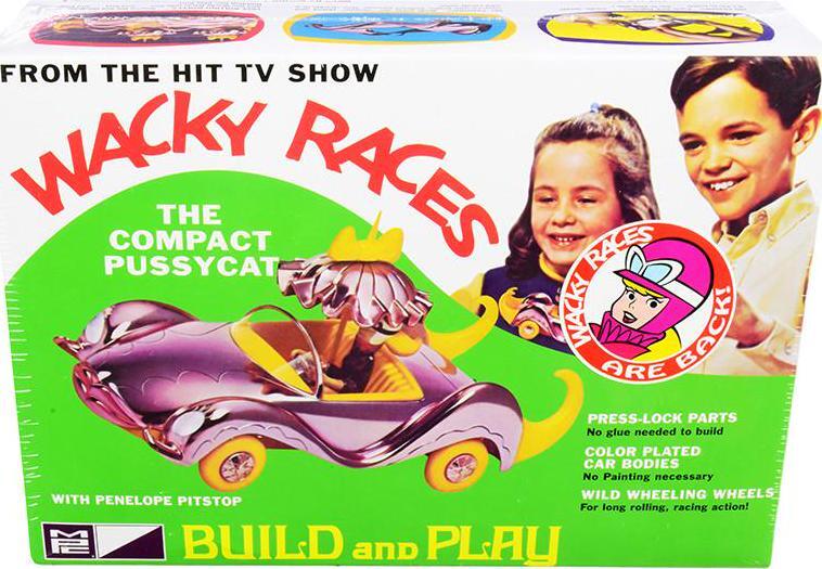 Skill 2 Snap Model Kit The Compact Pussycat with Penelope Pitstop Figurine Wacky
