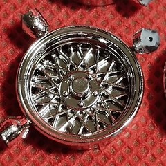BBS Style Wheels 1982 Datsun 280 ZX Turbo 1:25 scale model car part AMT