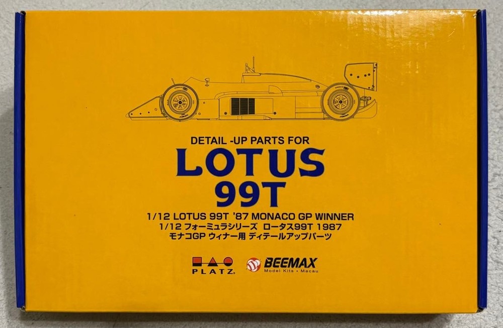 Platz BEEMAX Lotus 99T 1987 Monaco GP Winner Detail Up Parts EX12001 Kit 1/12 JP