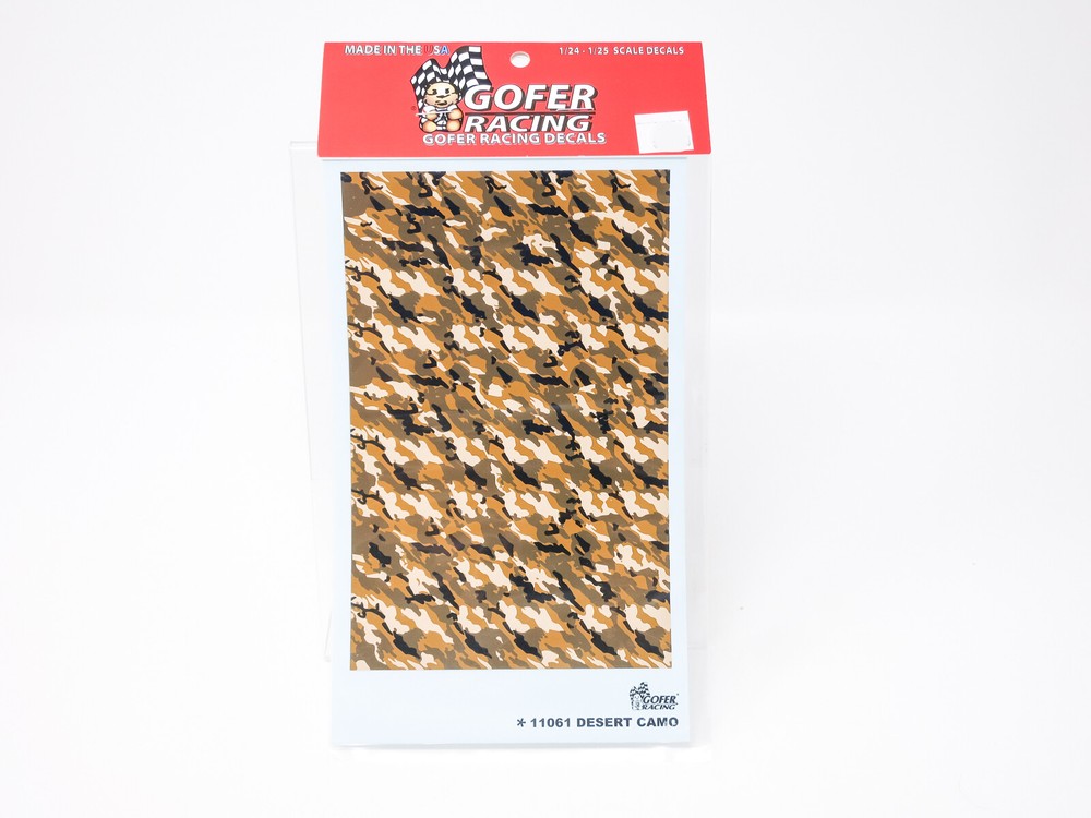 1/25 Gofer Racing Decals Desert Camo Sheet – NOS – 11061 for 1/24