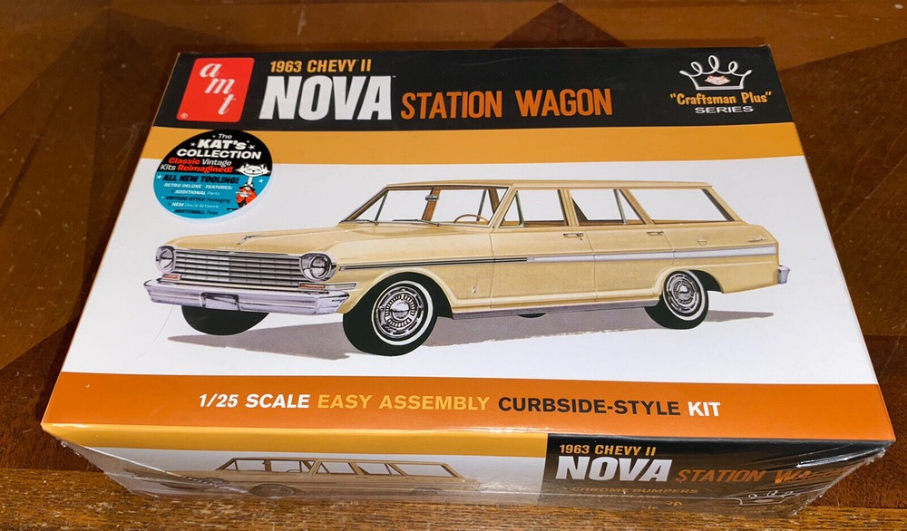 AMT Chevy II Nova Station Wagon Plastic Model Car Kit
