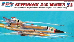 Atlantis 1/48 J-35 Draken Supersonic Fighter Jet w/ Missiles Plastic Model L570