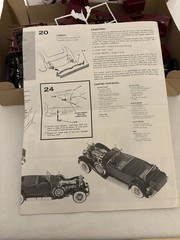 VTG Monogram The Classic 1934 Duesenberg SJ Roadster 1:24 Model Car Kit c1979