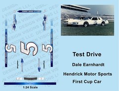 1983 – HMS TEST CAR – DALE SR #5 – NASCAR Cup Series 1:24 Scale Decals