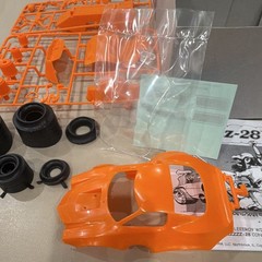 Revell Old School Deal’s Wheels ZZZZZZZ-28 Plastic Unassembled Kit Orange Decals