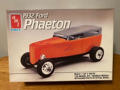 AMT ERTL 1932 Ford Phaeton 1:25 Skill-2 open box Build 1 of 2 Ways 1989 #6899