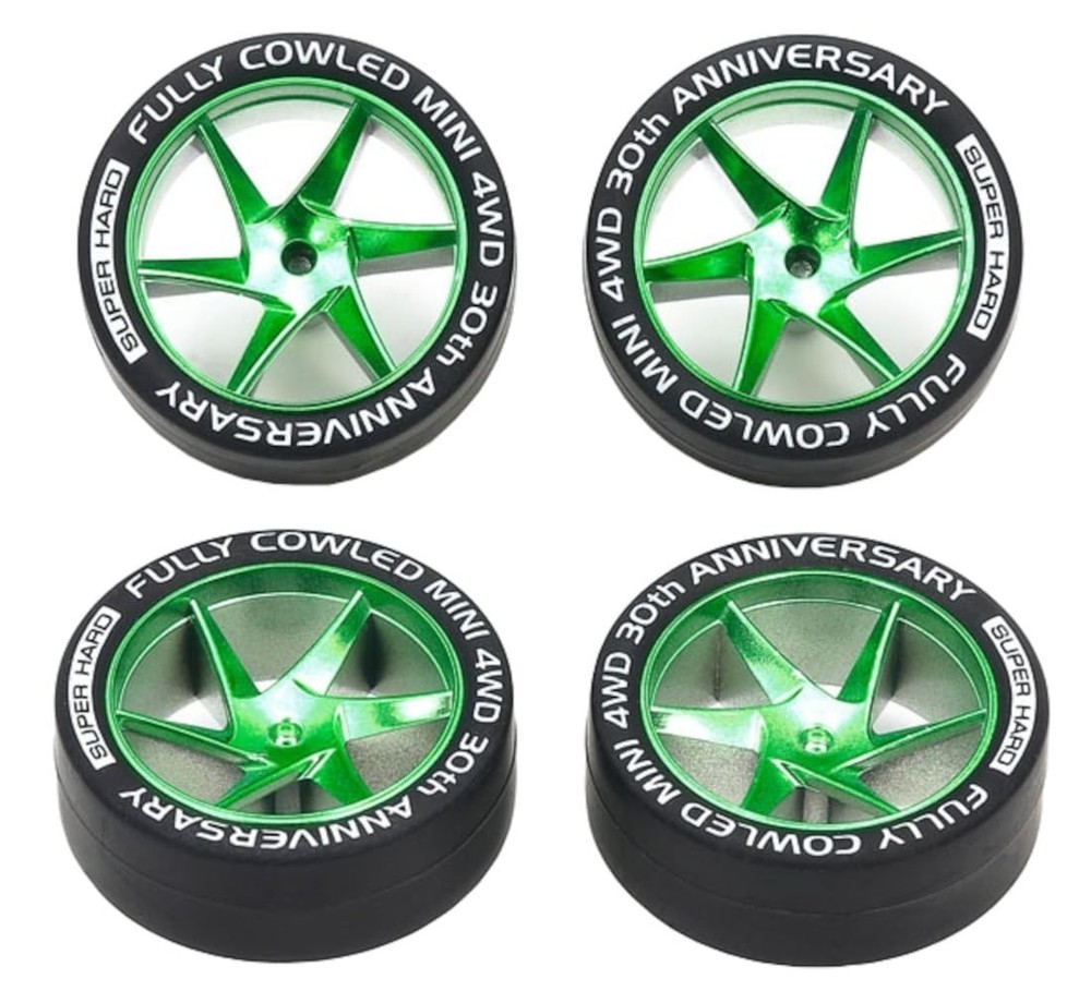 Fully Cowled Mini 4WD 30th Anniversary Super Hard Low-Profile Tires & Matte Gree